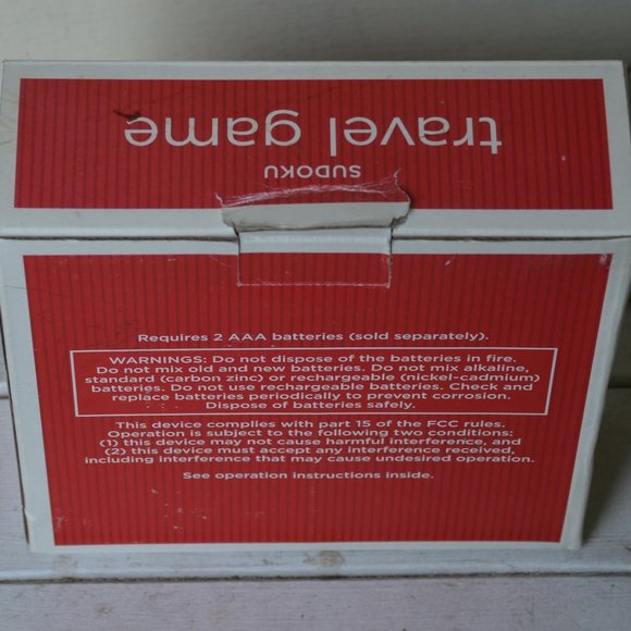 SOLD battery electronic Sudoku travel game new puzzle strategy number game 2008 - Picture 10 of 12